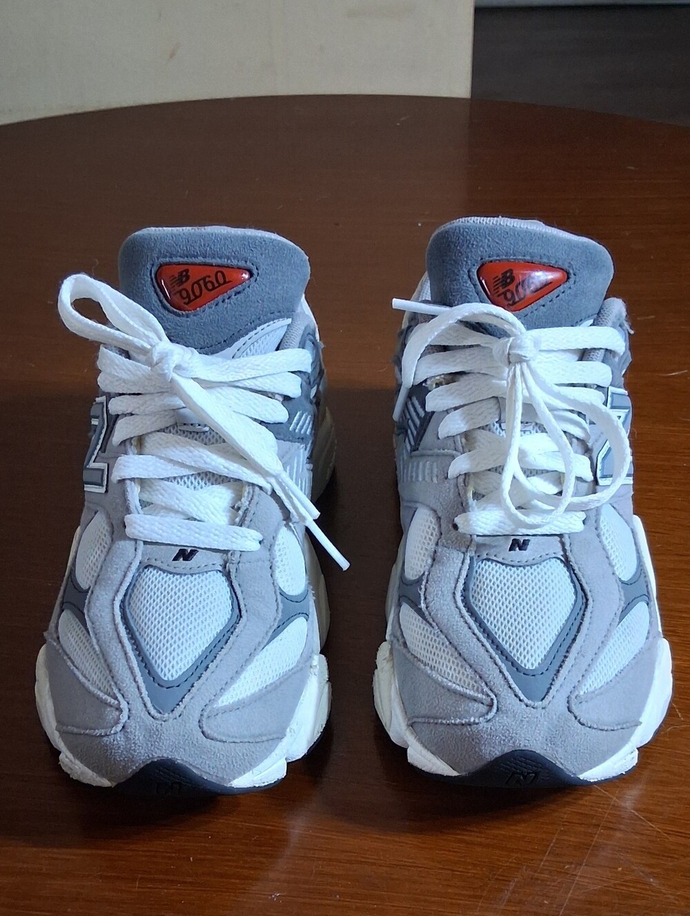 New Balance Kids Gray, 9060-Style Sneakers